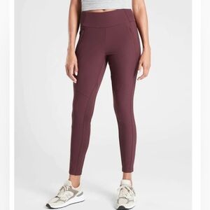 Athleta Headlands Hybrid Trek Tight Hiking Antique Burgundy Size 6